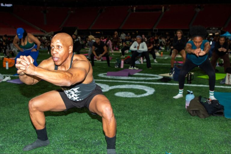 ‘Fitness on the Field’ unites AUC students for community wellness with the Home Depot Backyard