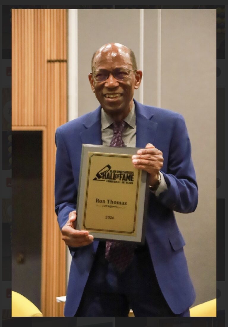 Ron Thomas inducted into the Black Sportswriters Hall of Fame